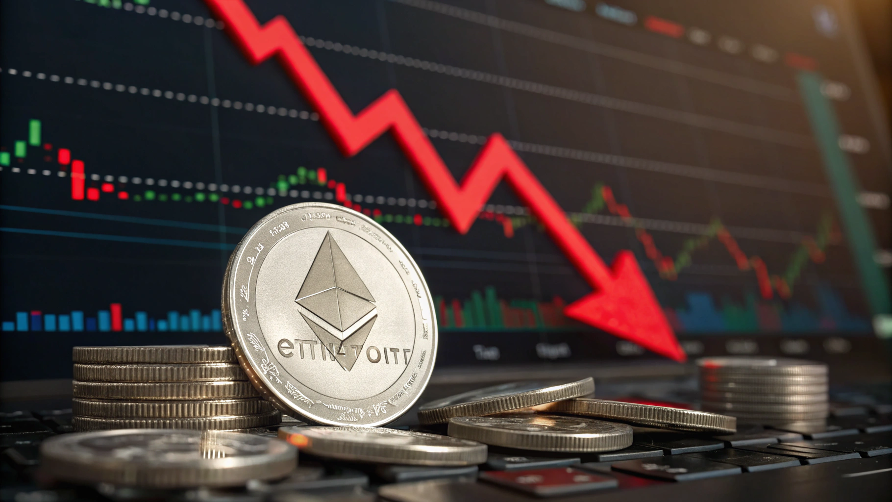 이더리움($ETH), 기술적 붕괴 속 하락 심화…1,500달러 지지 테스트 우려