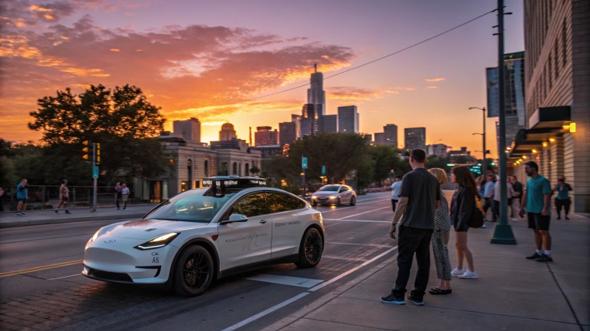  테슬라, 美서 자율주행 택시 첫선…주가 8% 급등