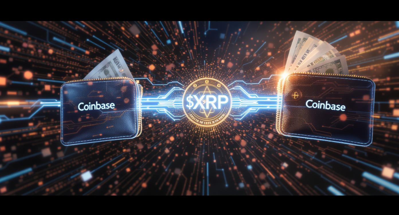 코인베이스, 836억 원 규모 $XRP 내부 이체…시장 혼란 잠재워