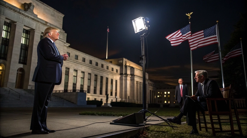  트럼프, 연준 방문해 '금리 3% 인하' 압박…파월 의장 궁지 몰렸다