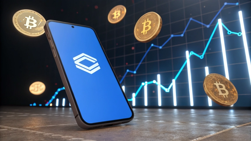  코인베이스 앱 다운로드 65% 급등…비트코인 강세에 개인 투자자 복귀 신호?