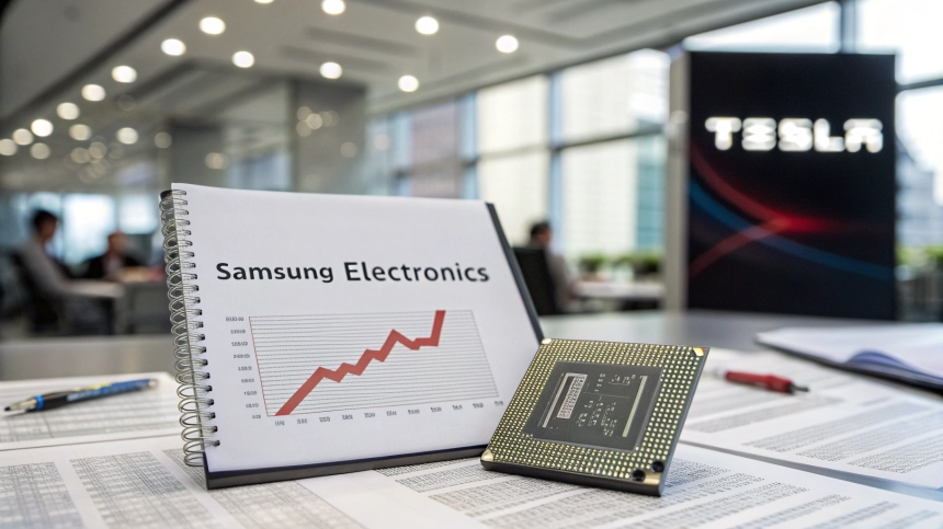  반도체에 발목 잡힌 삼성, 영업익 반토막…테슬라 계약이 반전 열쇠?
