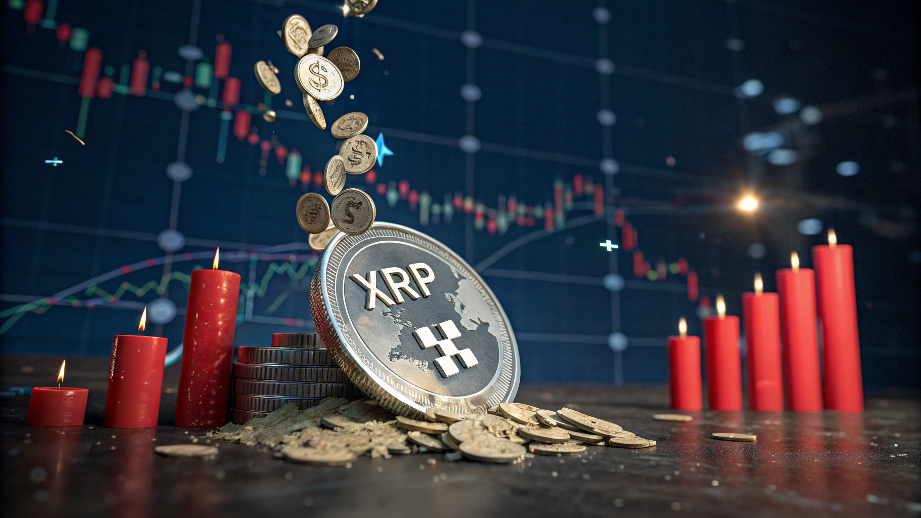 XRP, 하루 만에 15% 급락…93억 원 규모 롱 포지션 강제 청산