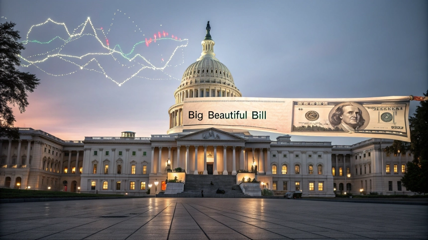  트럼프 ‘빅 뷰티풀 법안’ 상원 접전…2조 1,000억 달러 규모 예산, 암호화폐 시장에도 영향