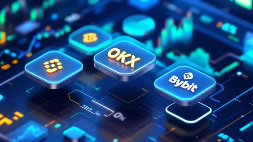 바이낸스·OKX 등 4개 거래소, 2025년 2분기 시장 점유율 상위권 유지