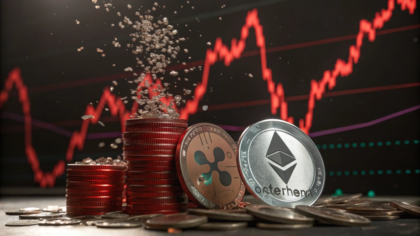  암호화폐 시장 급락...24시간 청산액 1조 원 돌파, ETH·XRP 타격 심각