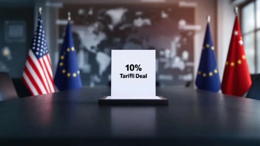 미국, EU에 10% 관세 적용 무역 협상안 제안