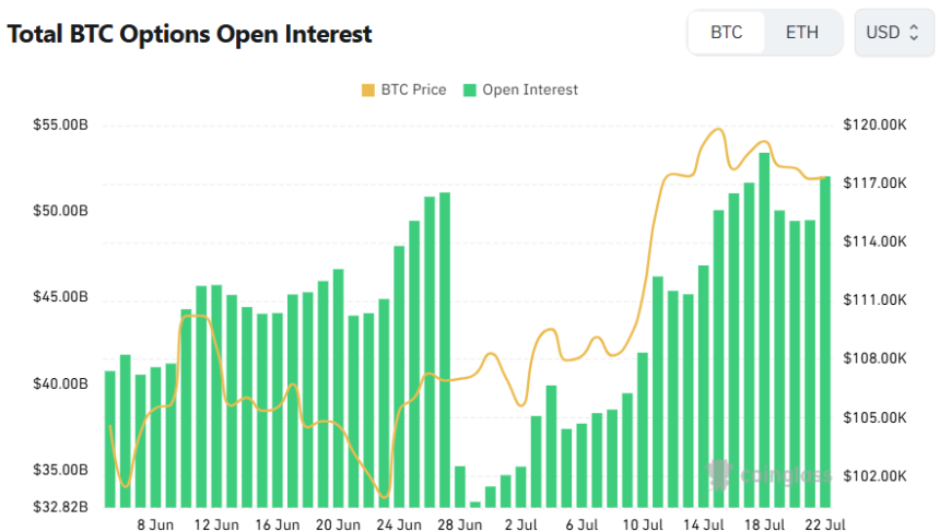  [비트 옵션 데일리] BTC 20만 달러 콜옵션 '베팅' 급증…옵션 거래량 56억 달러 돌파