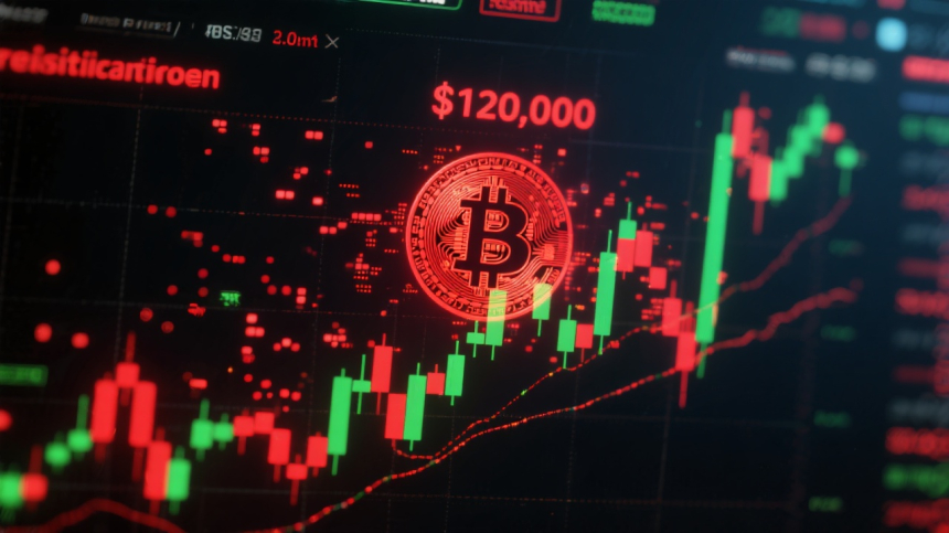  비트코인 $BTC, 12만 달러 저항선 앞에서 '숨 고르기'... 돌파 시 숏스퀴즈 가능성