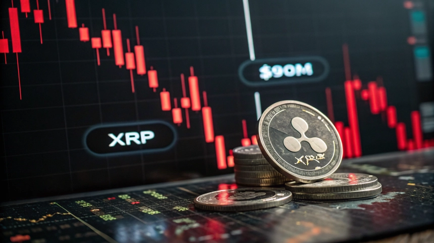  XRP, 급등 후 급락…9,000만 달러 청산에 투자자 불안 고조
