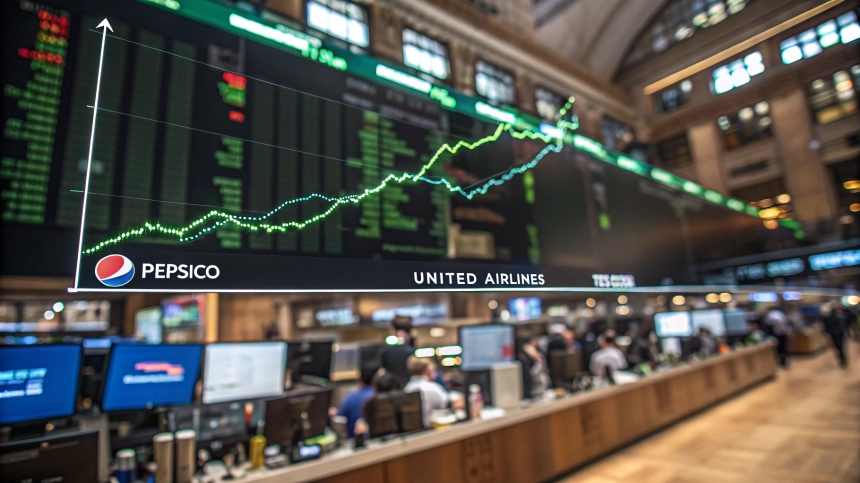 펩시코·항공주 실적 날았다…美 증시, 실적 호재에 일제히 상승