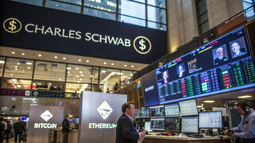  찰스슈왑, 비트코인($BTC)·이더리움($ETH) 현물 거래 도입…전통 금융의 파격 전환 신호