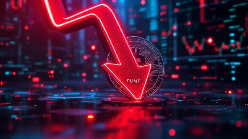 주소 0x7da, PUMP 토큰 숏포지션서 130만 달러 손실…청산 위험 직면