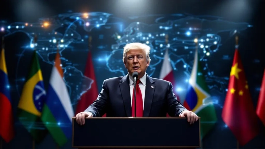 트럼프, BRICS 지지국에 10% 추가 관세 경고