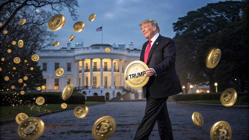  트럼프 대통령, 암호화폐 수익으로 8,600억 원 벌어…순자산 9% 차지