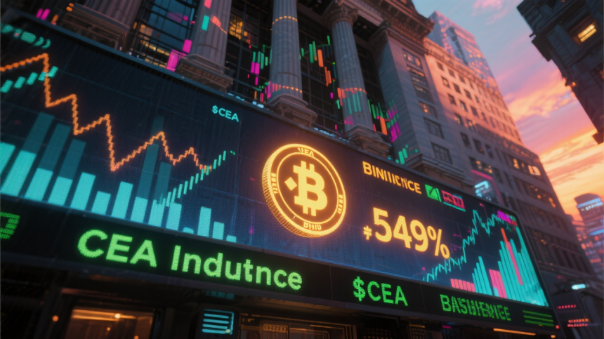  BNB 트레저리 선언에 CEA 주가 549% 폭등…美 최대 BNB 상장사 노린다