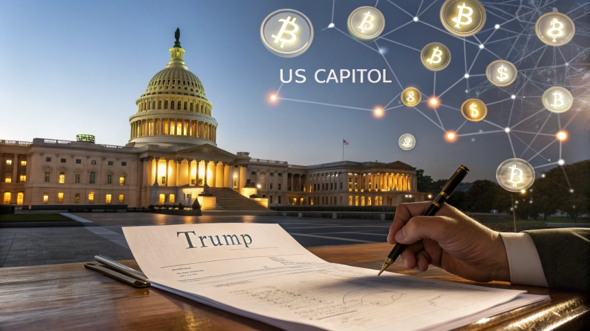  트럼프, 스테이블코인 규제법 서명…암호화폐 3대 법안 하원 통과