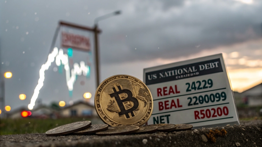 美 국가 부채 폭증·부동산 위기 신호에 비트코인($BTC) 9.5만 달러까지 하락 우려