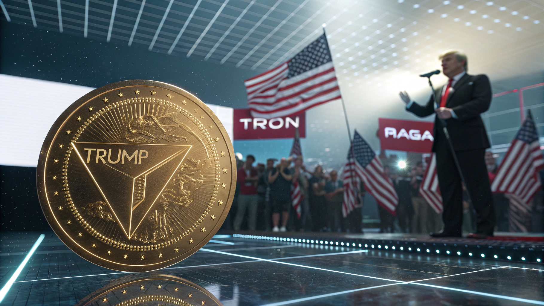 저스틴 선, 트럼프 밈코인 $TRUMP 1억 달러 투자…“TRON과 MAGA는 하나” 선언