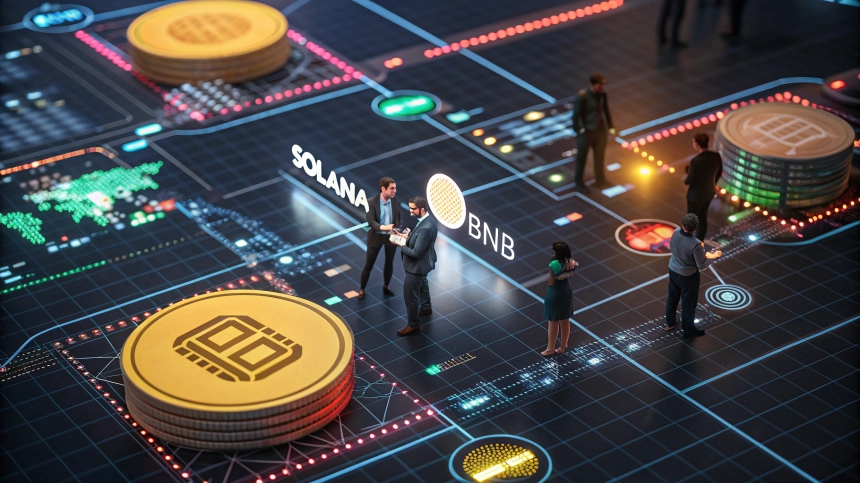  솔라나·BNB 주도, 블록체인 거래량 주간 3.4억 건 '역대 최고치'