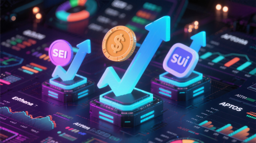 세이·에테나·수이·앱토스 급부상…알트코인 시장, 비트코인 반등 타고 주목