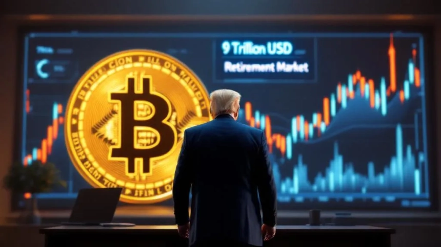 트럼프, 9조 달러 규모 미 은퇴자산 시장에 암호화폐 투자 허용 추진