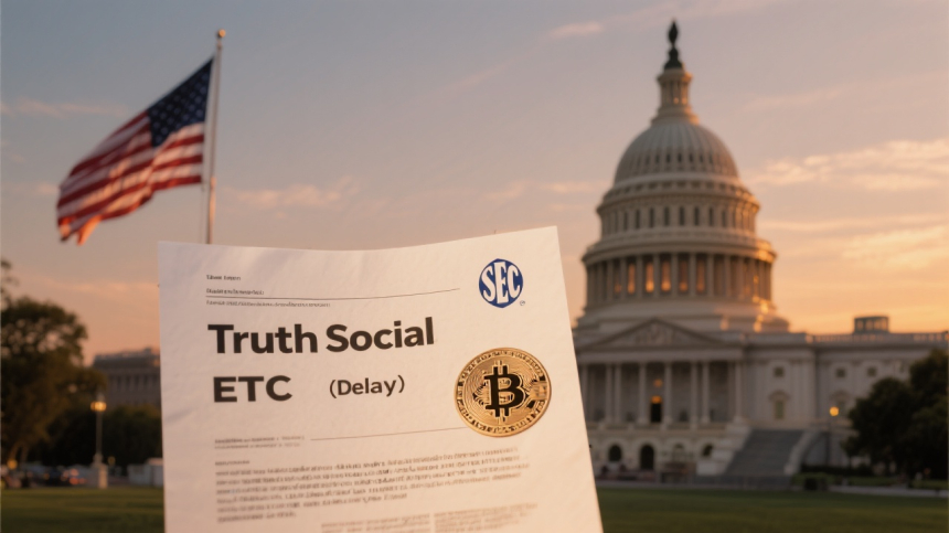  SEC, 트럼프 연계 '트루스소셜 비트코인 ETF' 승인 연기…정치적 파장 확산