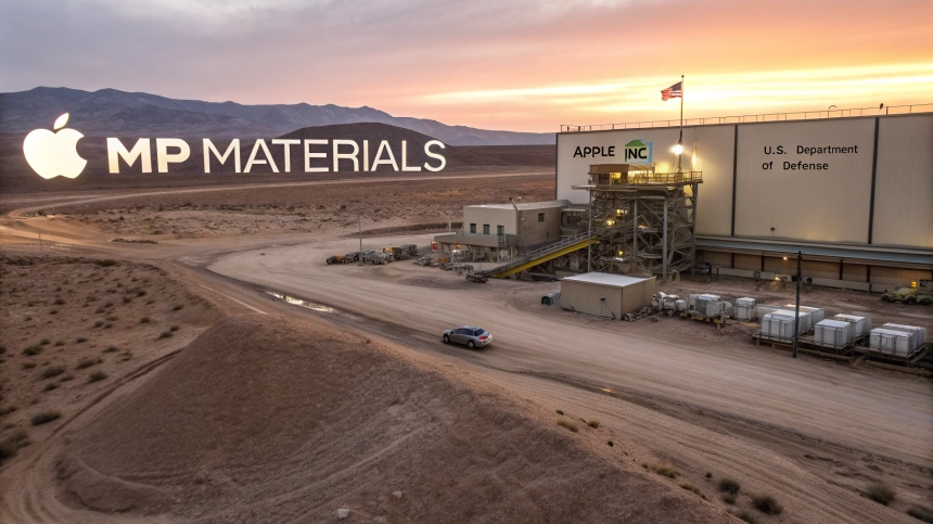  MP 머티리얼스, 애플·美국방부 동반 투자에 폭등…희토류 패권 키 쥐나