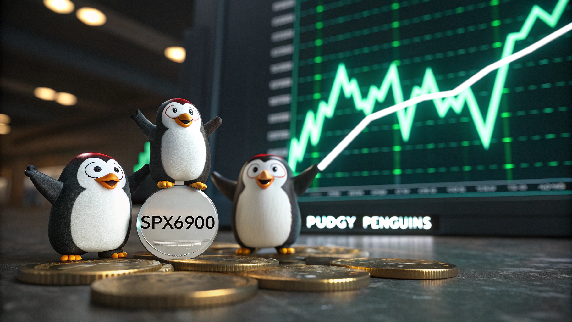 시총 하락 속 밈코인만 '나 홀로 상승'…$SPX·$PENGU 두 자릿수 급등