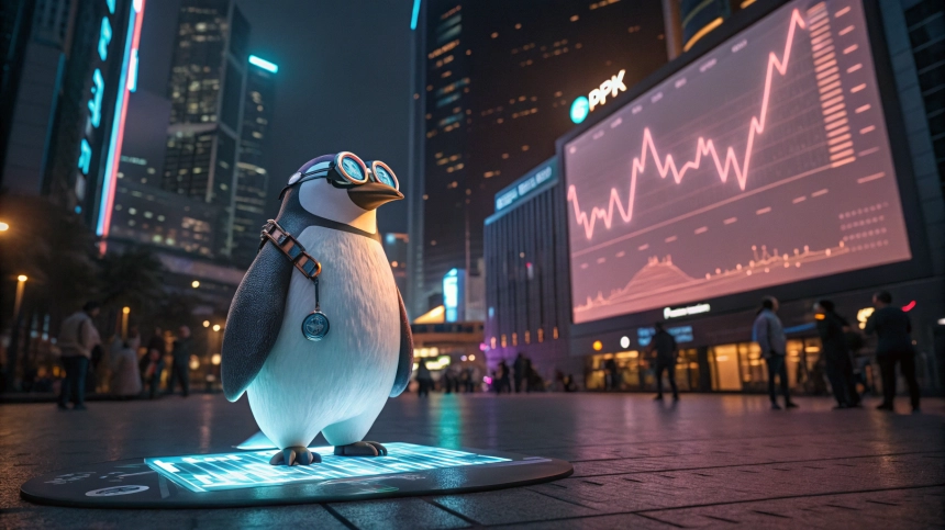 퍼지펭귄(PENGU), ETF 상장 기대에 70% 급등… 시총 1조 4천억 돌파