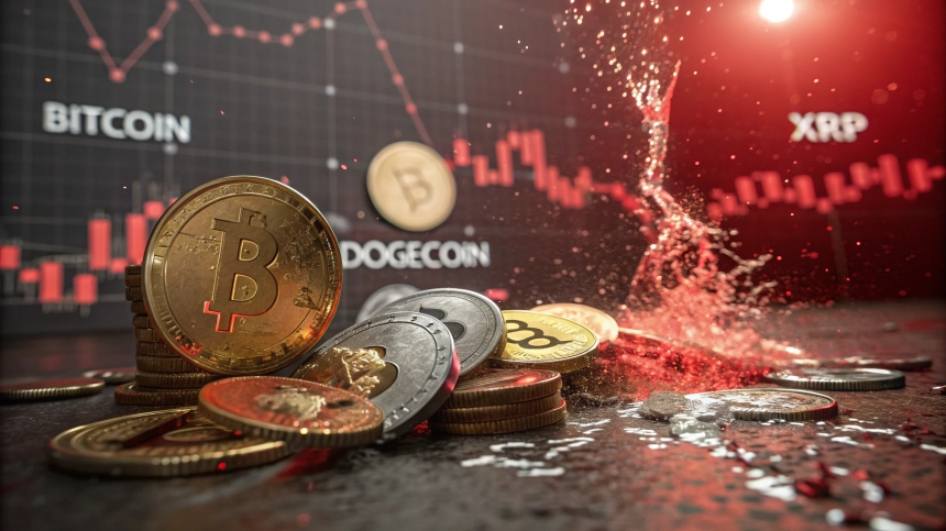  암호화폐, 하루 만에 193조 원 증발…$BTC·XRP·$DOGE 급락 원인은?