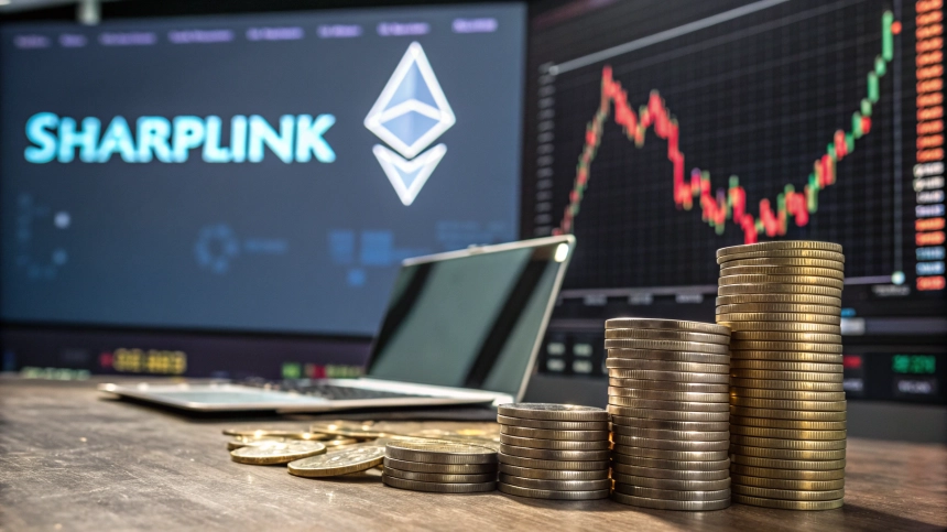 샤프링크, 7,689 ETH 매입 발표에 주가 급등…보유량 20만 ETH 돌파