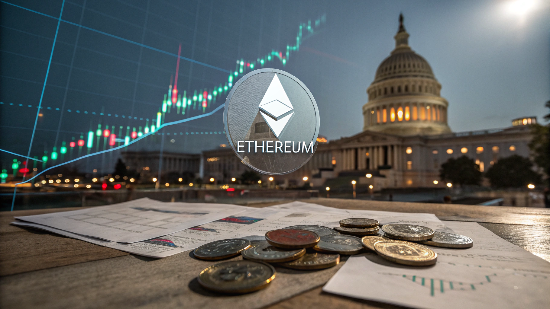 이더리움(ETH), 입법 수혜로 폭등…기관 자금 41조 원 유입 기대