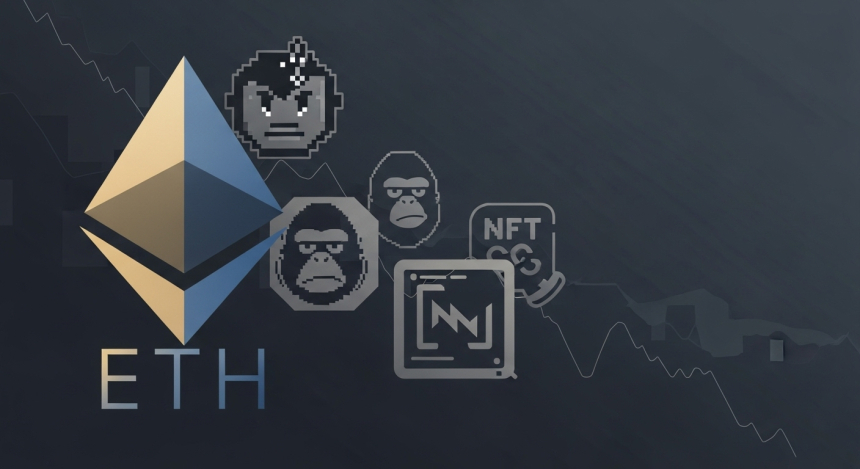 이더리움 하락에 NFT 시장 1조 6,680억 원 증발…단기 조정 국면 진입