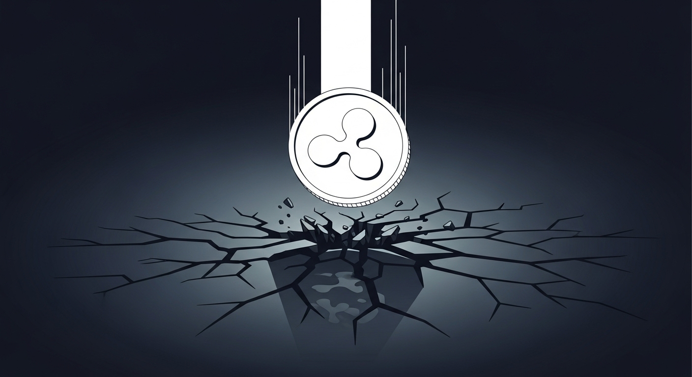 리플(XRP), 핵심 지지선 붕괴…2달러까지 하락 가능성 제기