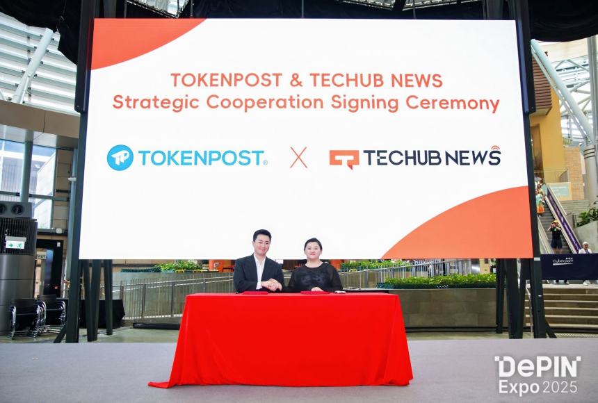  토큰포스트-테크허브뉴스, 전략적 협력 체결…한·중 Web3 정보 교류 강화