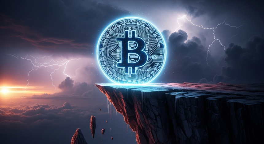  비트코인, '매도 도미노 경고'…가격 5.8% 하락 시 2,390억 원 롱 청산 위험