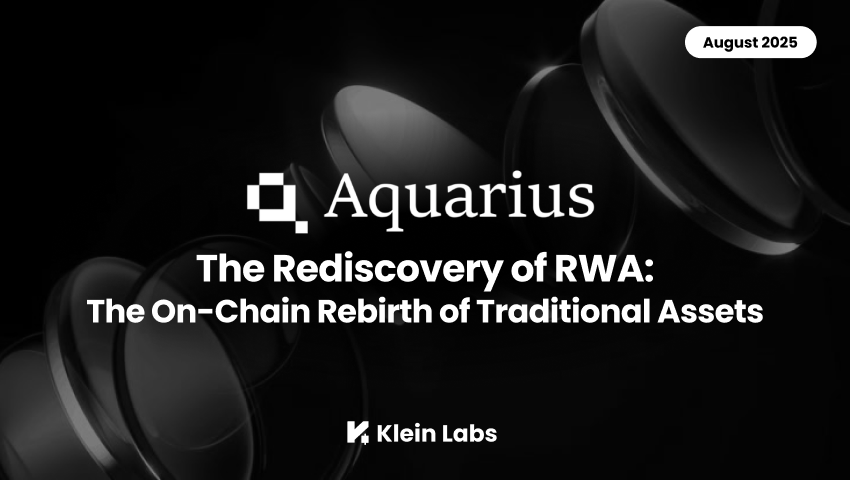 “RWA, 디지털 금융 질서의 기폭제”...Klein Labs, 실물자산 토큰화의 미래 진단