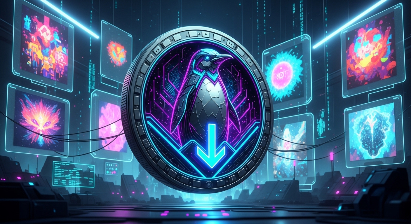 펏지펭귄 신작 게임 인기에도 $PENGU 토큰 4% 하락…NFT 시장 침체 영향