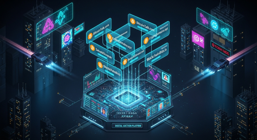 비트코인 도메인 포트폴리오 280개 경매… 사상 최대 규모, 글로벌 투자자 주목