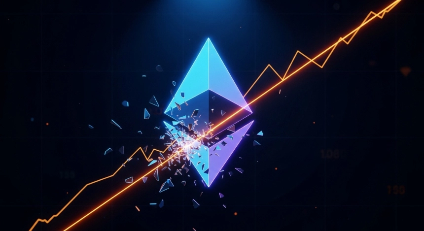이더리움($ETH), 상승 추세선 붕괴... 4,300달러 지지선 무너지면 10% 추가 하락 우려