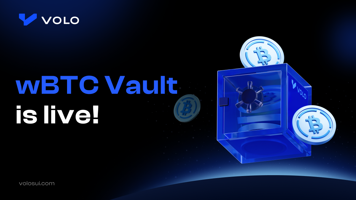 Volo, Sui 기반 ‘wBTC Vault’ 출시…BTCfi 생태계 확장 가속