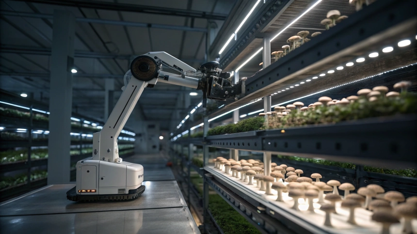  AI 버섯 로봇의 반란… 북미 농장, 인간 없는 수확 시대 열리나 / TokenPost.ai 