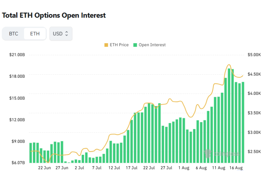 [이더 옵션 데일리] 미결제약정 172억 달러...콜 비중 66%