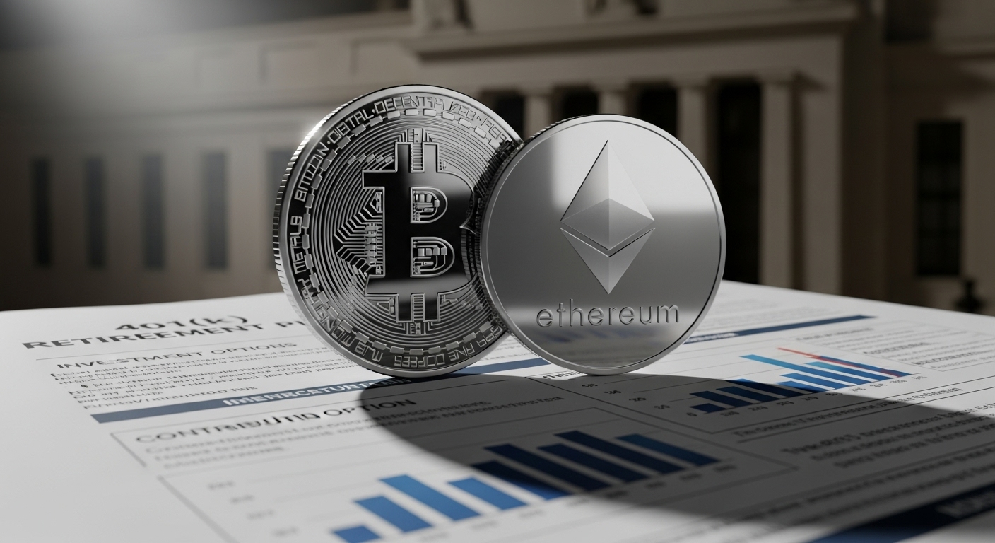 트럼프, 401(k) 퇴직연금에 비트코인(BTC)·이더리움(ETH) 포함 추진…행정명령 임박