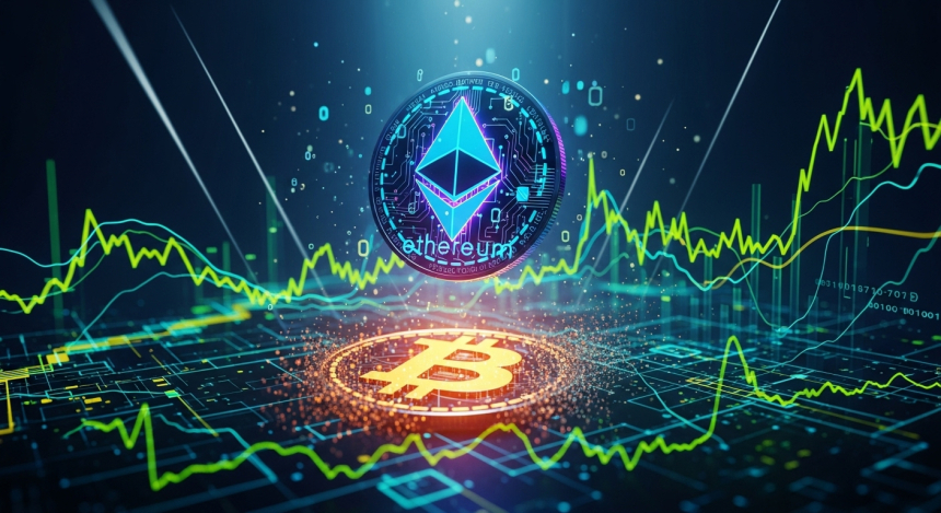 이더리움, 비트코인 거래량 3배 추월…ETH 강세 전환 신호?