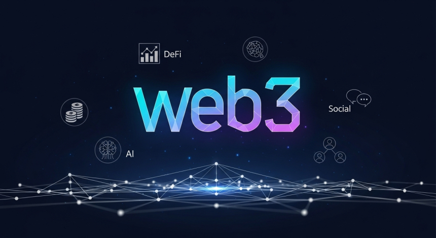 웹3 생태계, 디앱 활성 유지 속 'AI·소셜' 급부상…DeFi·게임 주춤