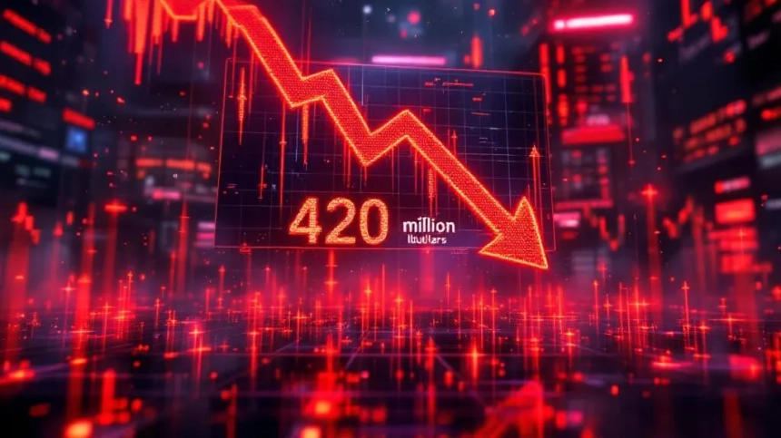 20분 만에 4억2천만 달러 규모 가상자산 시장서 청산