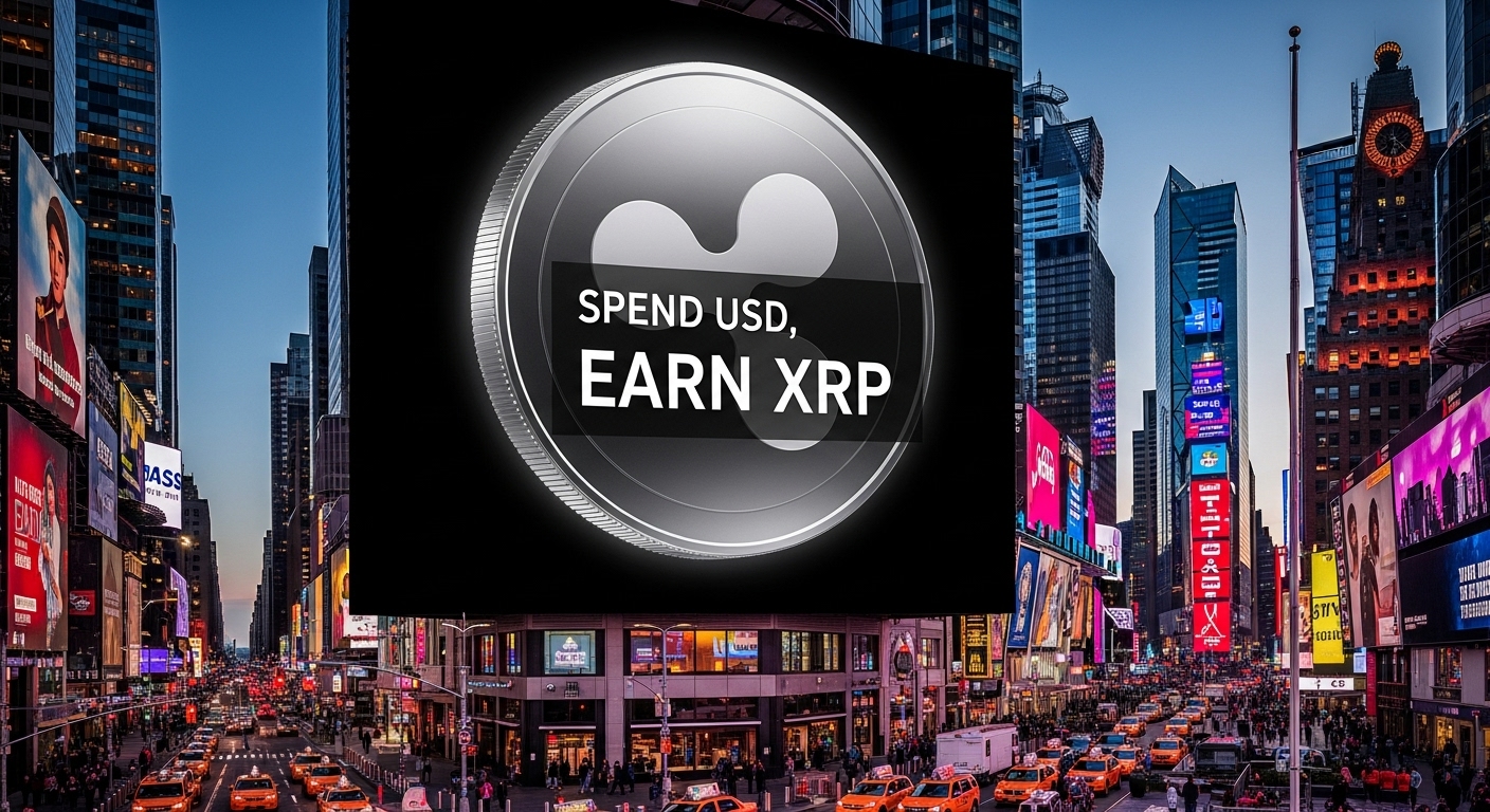 제미니, 뉴욕 타임스퀘어에 XRP 리워드 카드 광고…앱 다운로드 순위 급등