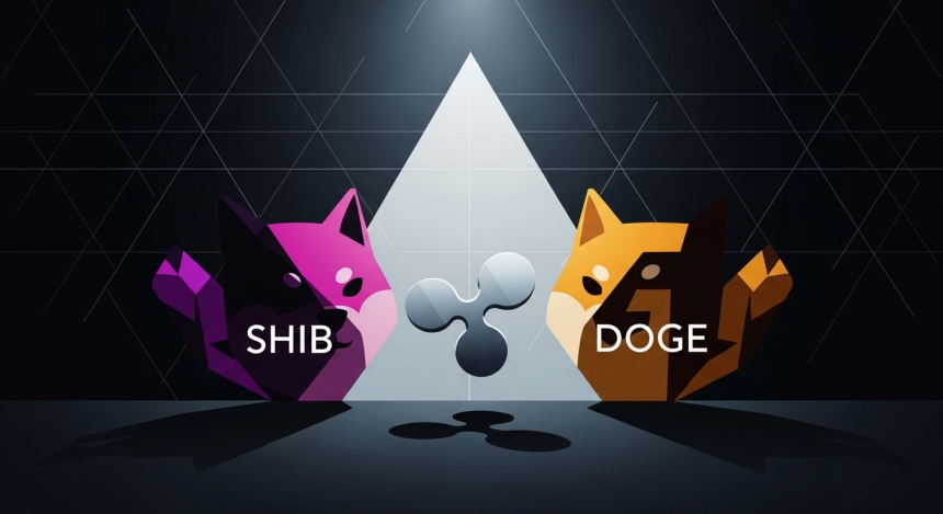 XRP·도지코인·시바이누, 삼각 수렴 돌파 임박…거래량 급감 속 시장 변곡점 도래